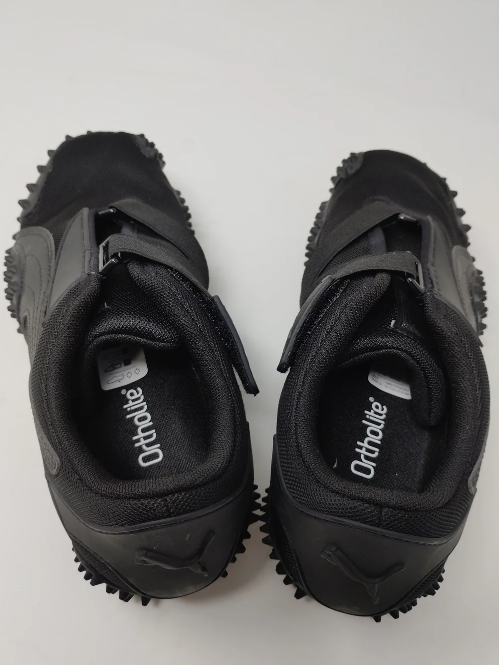 Puma Mostro OG Black Silver Mesh Touch Strap Sneakers Size 8.5 Women